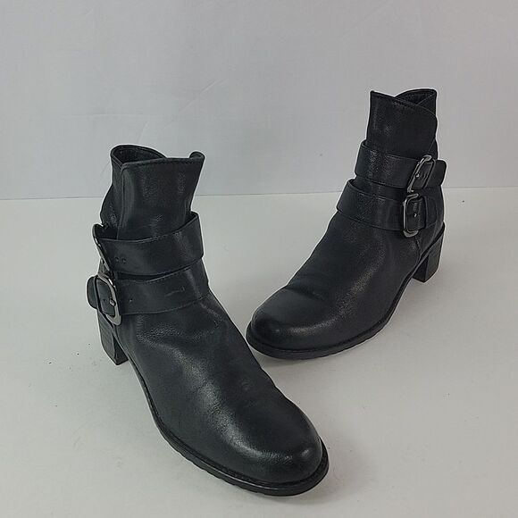 Stuart Weitzman Strap Duo Black Leather Women's Ankle boots - Picture 3 of 12